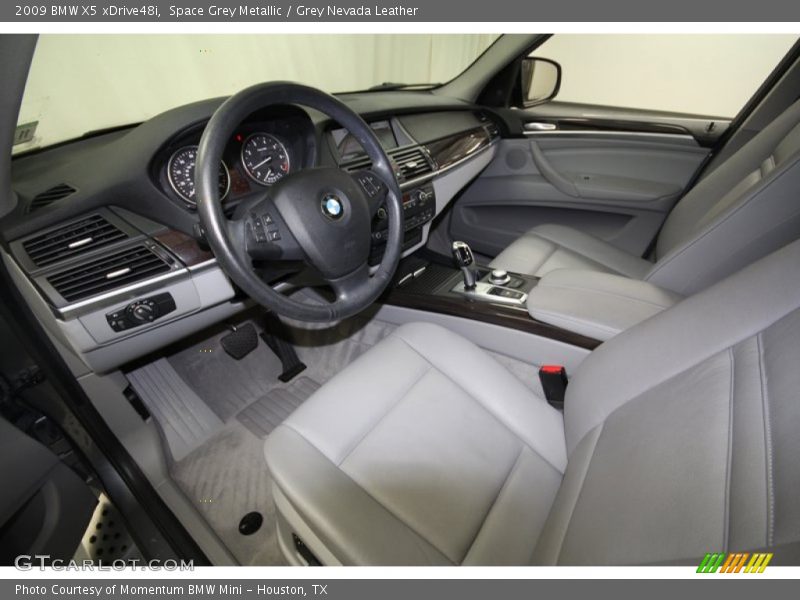 Space Grey Metallic / Grey Nevada Leather 2009 BMW X5 xDrive48i