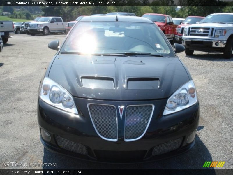 Carbon Black Metallic / Light Taupe 2009 Pontiac G6 GXP Sedan