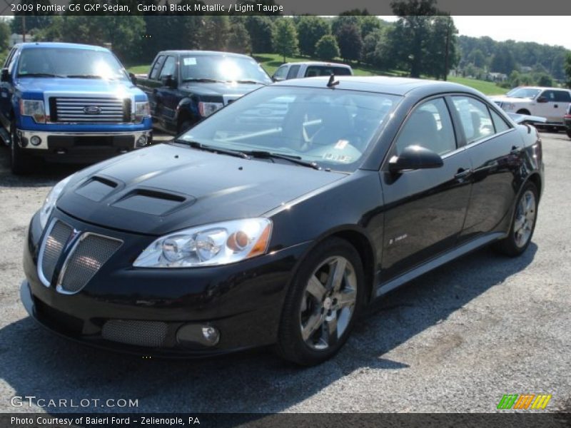 Carbon Black Metallic / Light Taupe 2009 Pontiac G6 GXP Sedan