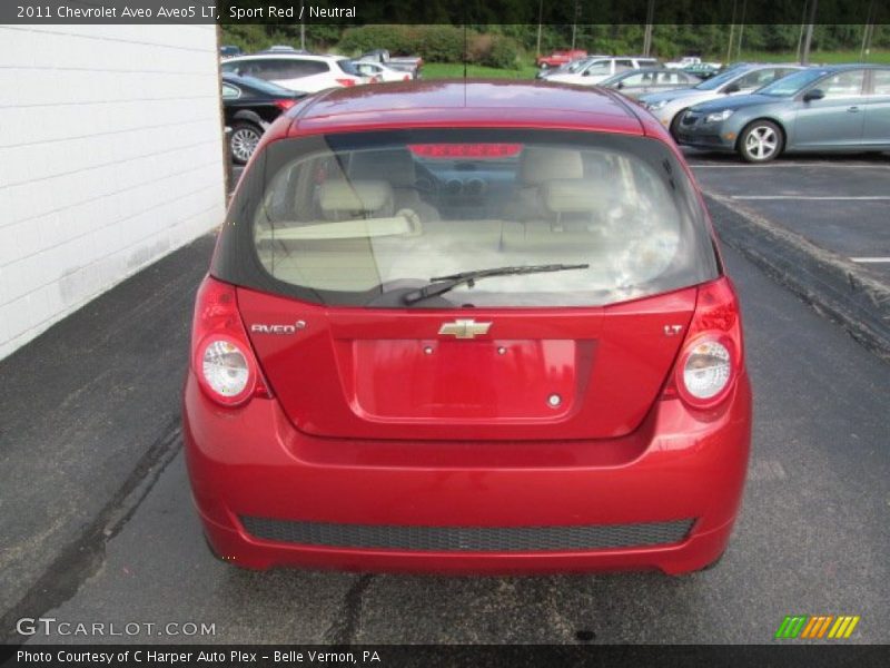 Sport Red / Neutral 2011 Chevrolet Aveo Aveo5 LT