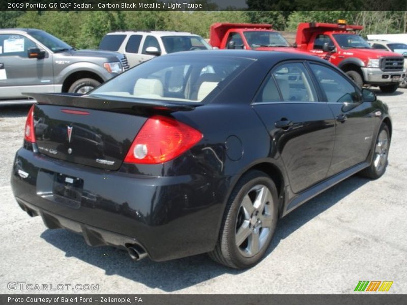 Carbon Black Metallic / Light Taupe 2009 Pontiac G6 GXP Sedan
