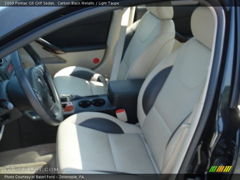 Carbon Black Metallic / Light Taupe 2009 Pontiac G6 GXP Sedan
