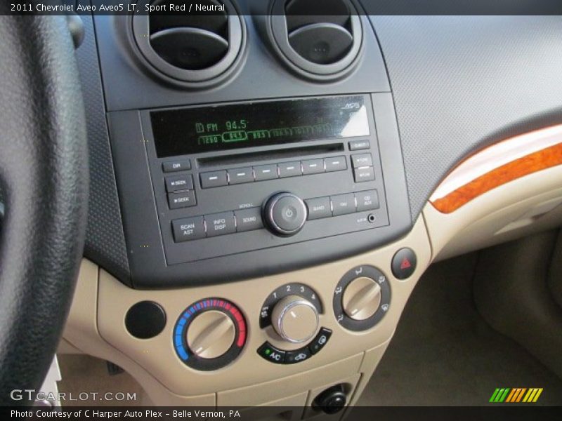 Sport Red / Neutral 2011 Chevrolet Aveo Aveo5 LT