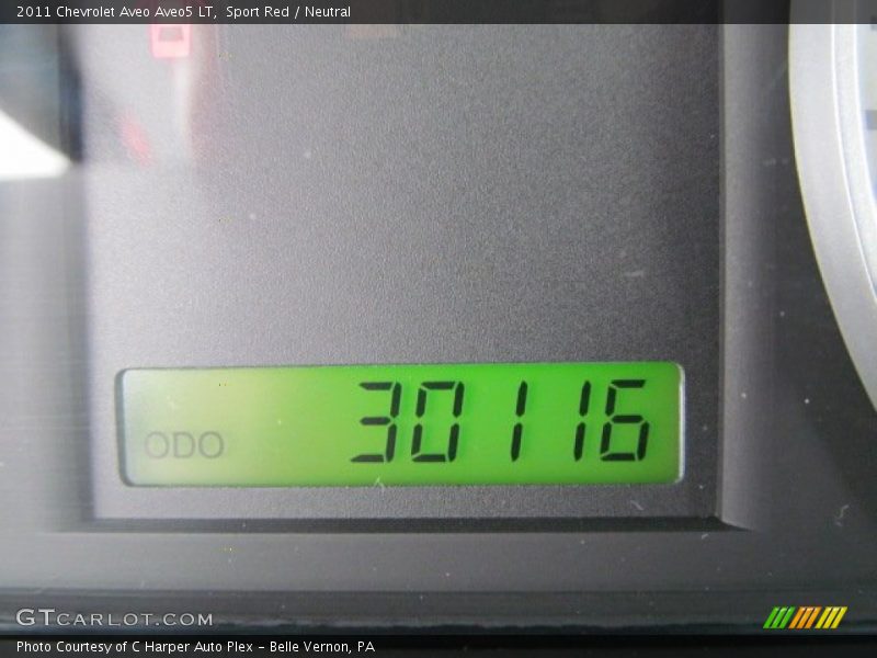 Sport Red / Neutral 2011 Chevrolet Aveo Aveo5 LT