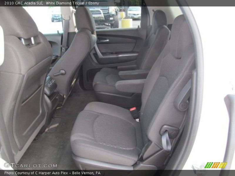 White Diamond Tricoat / Ebony 2010 GMC Acadia SLE