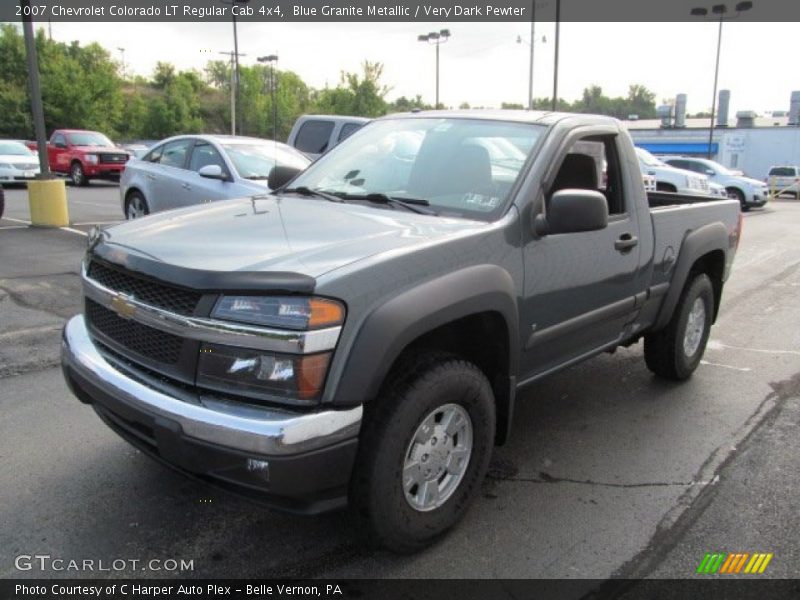 Blue Granite Metallic / Very Dark Pewter 2007 Chevrolet Colorado LT Regular Cab 4x4