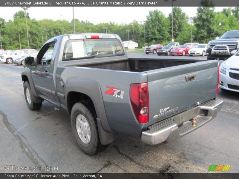 Blue Granite Metallic / Very Dark Pewter 2007 Chevrolet Colorado LT Regular Cab 4x4