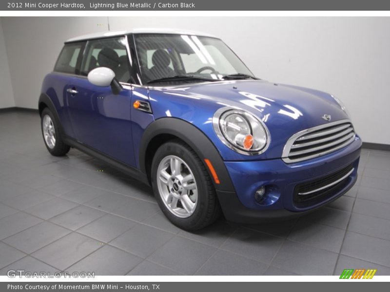 Lightning Blue Metallic / Carbon Black 2012 Mini Cooper Hardtop