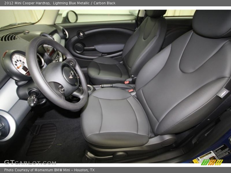 Lightning Blue Metallic / Carbon Black 2012 Mini Cooper Hardtop