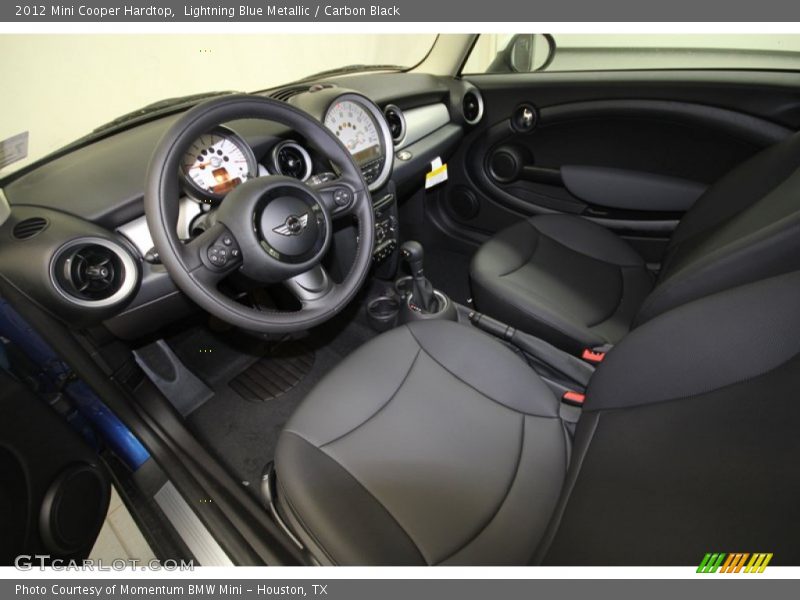 Lightning Blue Metallic / Carbon Black 2012 Mini Cooper Hardtop