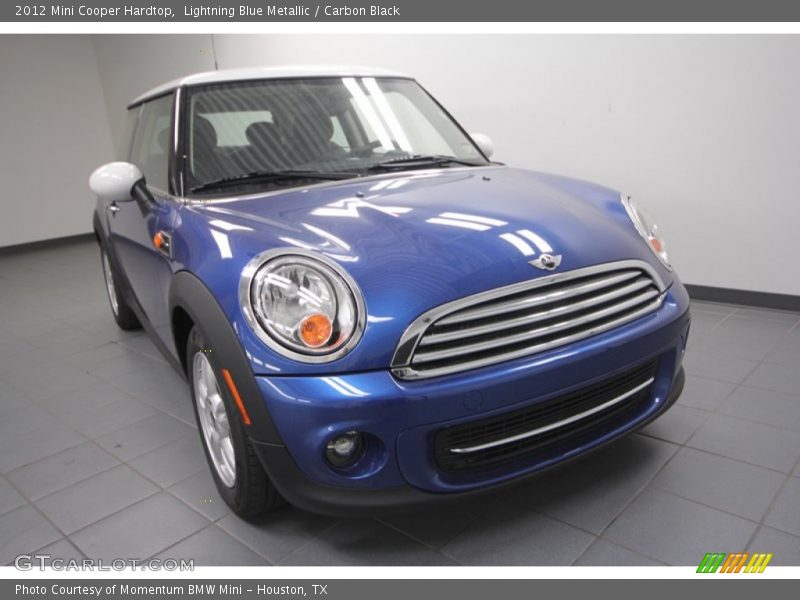 Lightning Blue Metallic / Carbon Black 2012 Mini Cooper Hardtop