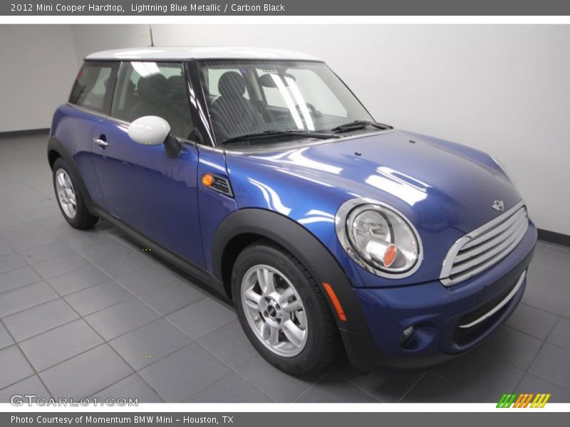 Lightning Blue Metallic / Carbon Black 2012 Mini Cooper Hardtop