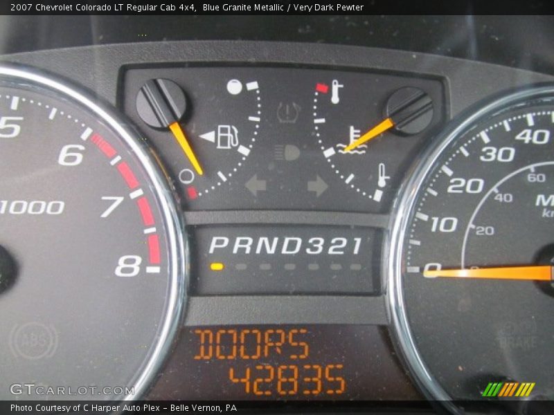 Blue Granite Metallic / Very Dark Pewter 2007 Chevrolet Colorado LT Regular Cab 4x4