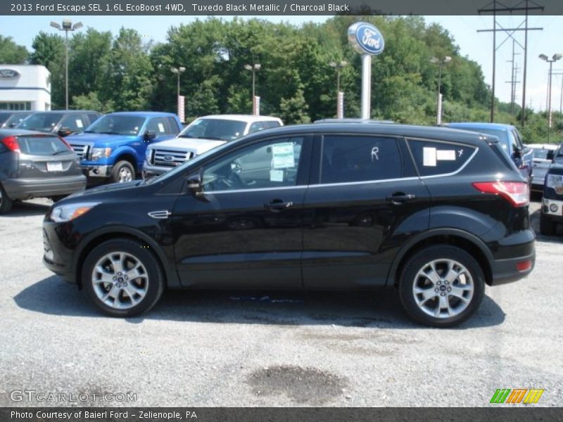 Tuxedo Black Metallic / Charcoal Black 2013 Ford Escape SEL 1.6L EcoBoost 4WD