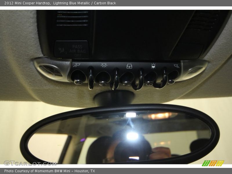 Lightning Blue Metallic / Carbon Black 2012 Mini Cooper Hardtop