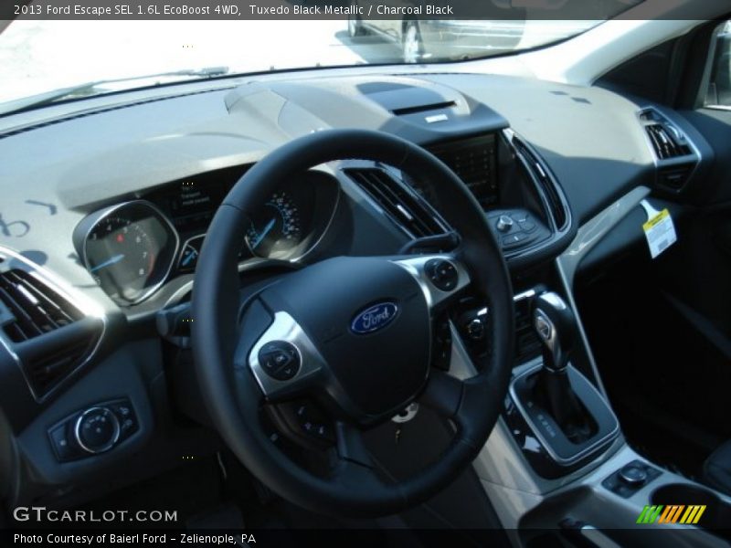 Tuxedo Black Metallic / Charcoal Black 2013 Ford Escape SEL 1.6L EcoBoost 4WD