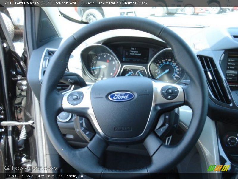 Tuxedo Black Metallic / Charcoal Black 2013 Ford Escape SEL 1.6L EcoBoost 4WD