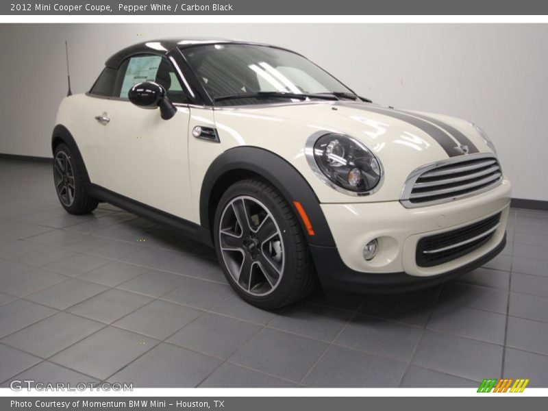 Pepper White / Carbon Black 2012 Mini Cooper Coupe