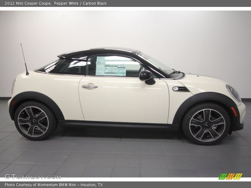 Pepper White / Carbon Black 2012 Mini Cooper Coupe