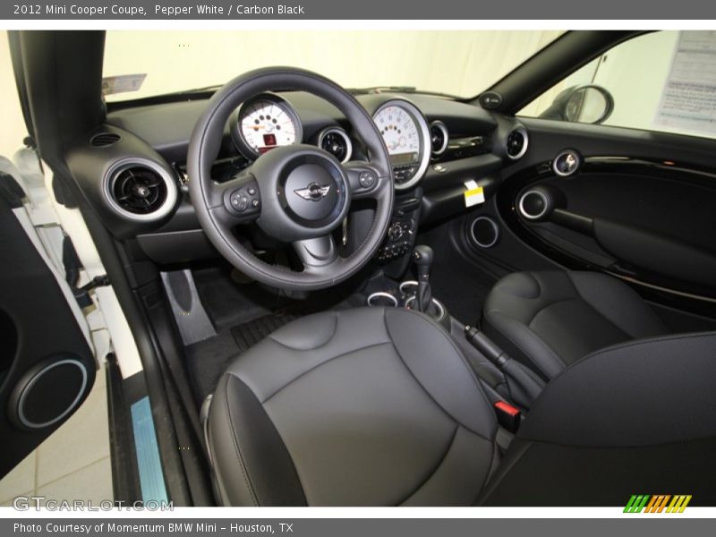 Pepper White / Carbon Black 2012 Mini Cooper Coupe