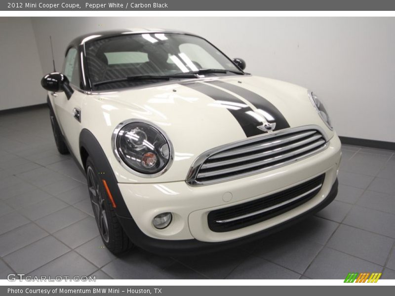Pepper White / Carbon Black 2012 Mini Cooper Coupe