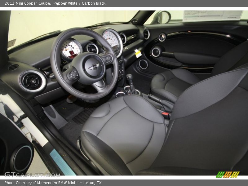 Pepper White / Carbon Black 2012 Mini Cooper Coupe