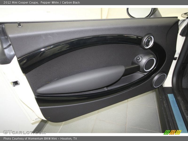 Pepper White / Carbon Black 2012 Mini Cooper Coupe