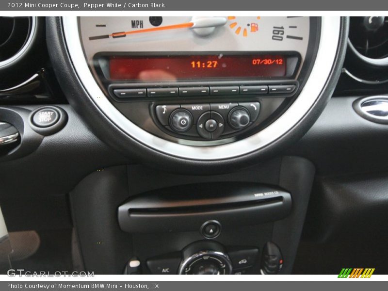 Pepper White / Carbon Black 2012 Mini Cooper Coupe
