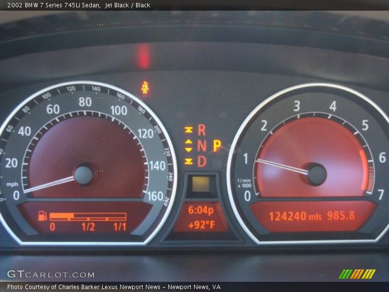 Jet Black / Black 2002 BMW 7 Series 745Li Sedan