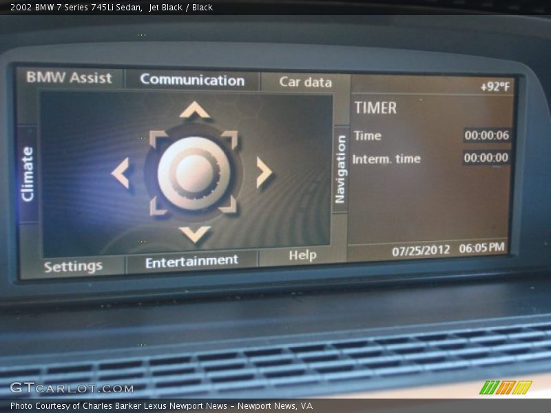 Jet Black / Black 2002 BMW 7 Series 745Li Sedan