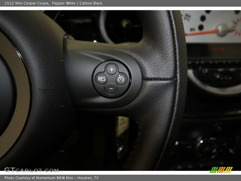 Pepper White / Carbon Black 2012 Mini Cooper Coupe