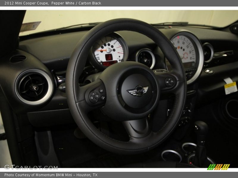 Pepper White / Carbon Black 2012 Mini Cooper Coupe