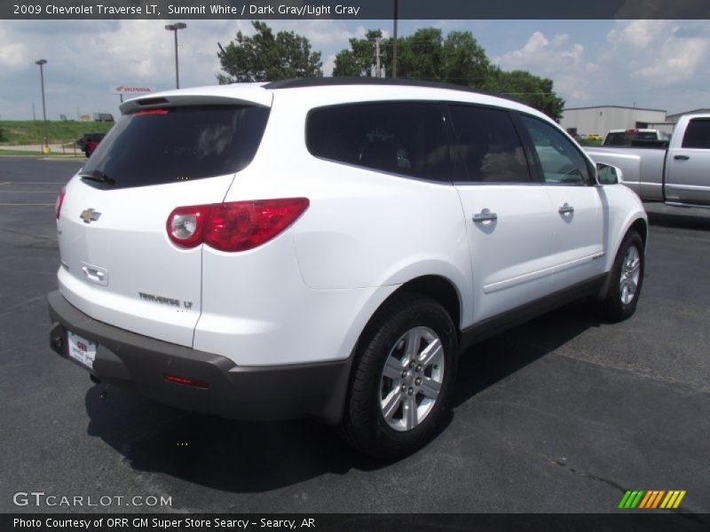 Summit White / Dark Gray/Light Gray 2009 Chevrolet Traverse LT
