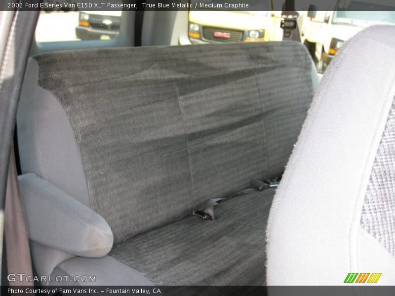 True Blue Metallic / Medium Graphite 2002 Ford E Series Van E150 XLT Passenger