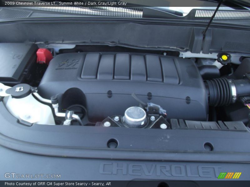 Summit White / Dark Gray/Light Gray 2009 Chevrolet Traverse LT