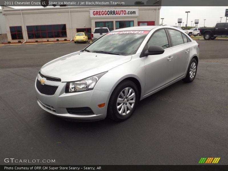 Silver Ice Metallic / Jet Black/Medium Titanium 2011 Chevrolet Cruze LS