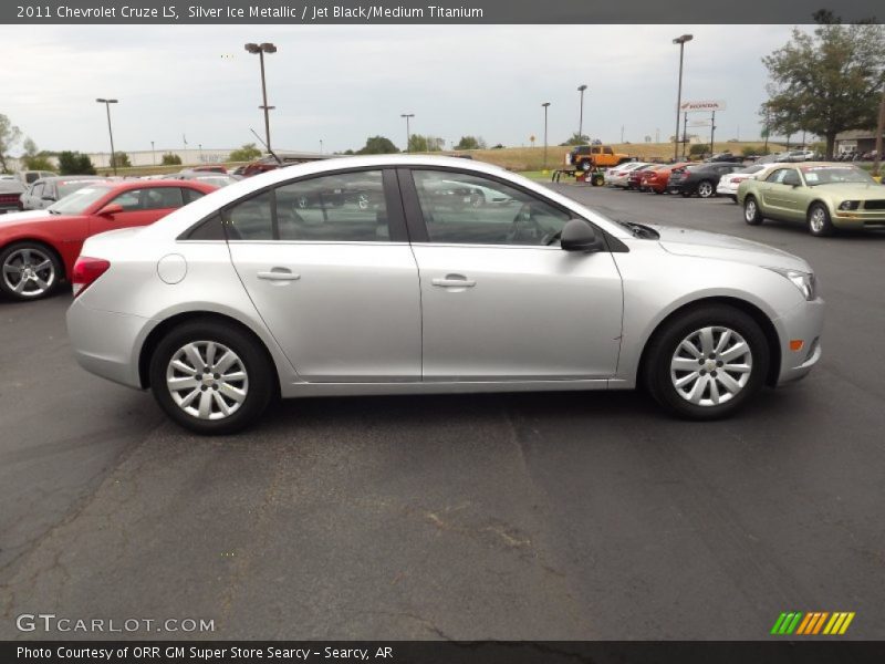 Silver Ice Metallic / Jet Black/Medium Titanium 2011 Chevrolet Cruze LS
