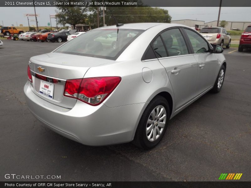 Silver Ice Metallic / Jet Black/Medium Titanium 2011 Chevrolet Cruze LS