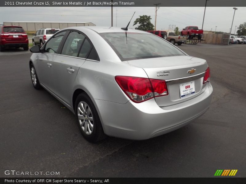 Silver Ice Metallic / Jet Black/Medium Titanium 2011 Chevrolet Cruze LS