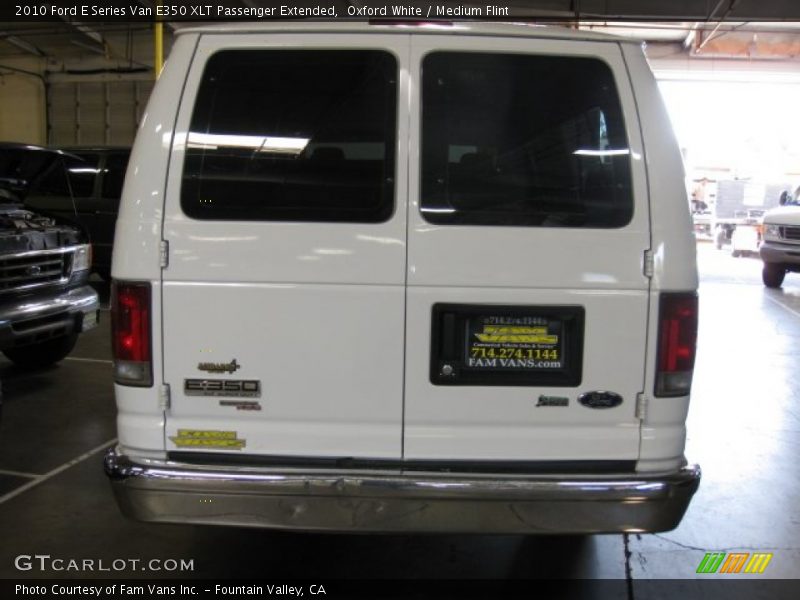 Oxford White / Medium Flint 2010 Ford E Series Van E350 XLT Passenger Extended