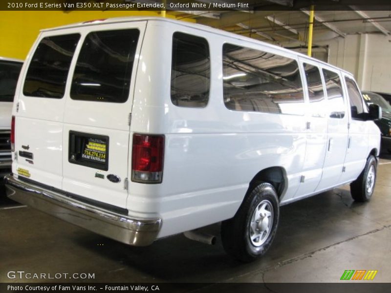 Oxford White / Medium Flint 2010 Ford E Series Van E350 XLT Passenger Extended