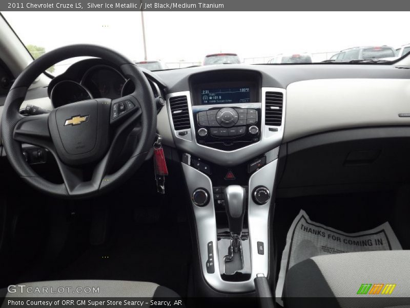 Silver Ice Metallic / Jet Black/Medium Titanium 2011 Chevrolet Cruze LS