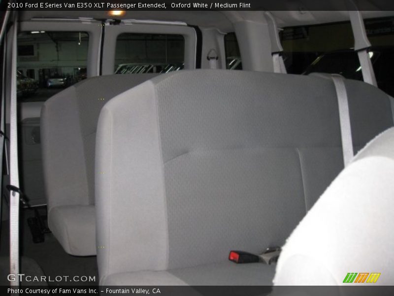 Oxford White / Medium Flint 2010 Ford E Series Van E350 XLT Passenger Extended