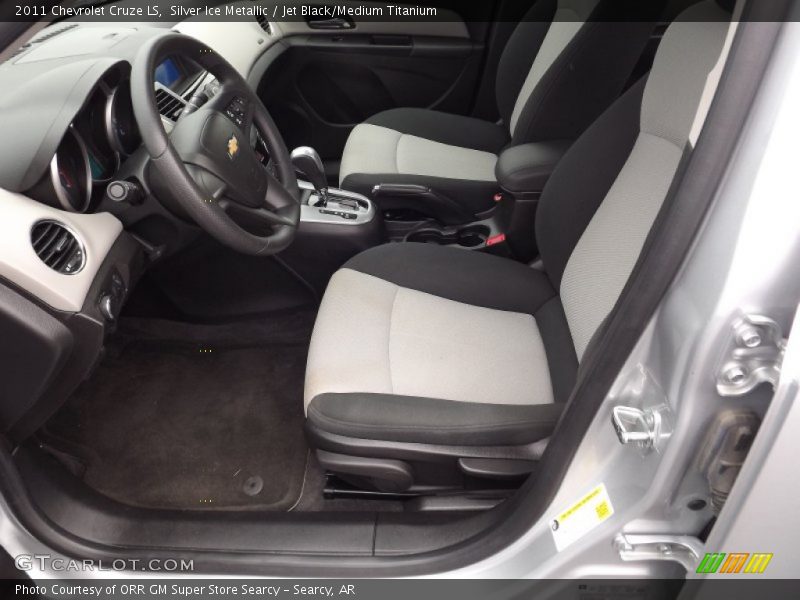 Silver Ice Metallic / Jet Black/Medium Titanium 2011 Chevrolet Cruze LS