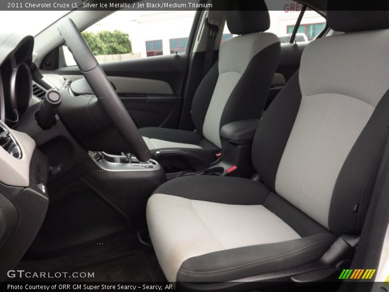 Silver Ice Metallic / Jet Black/Medium Titanium 2011 Chevrolet Cruze LS