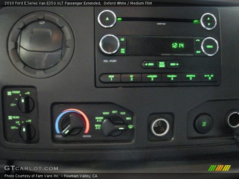 Oxford White / Medium Flint 2010 Ford E Series Van E350 XLT Passenger Extended