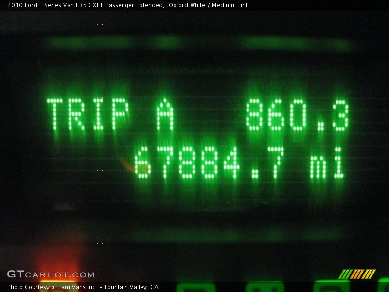 Oxford White / Medium Flint 2010 Ford E Series Van E350 XLT Passenger Extended