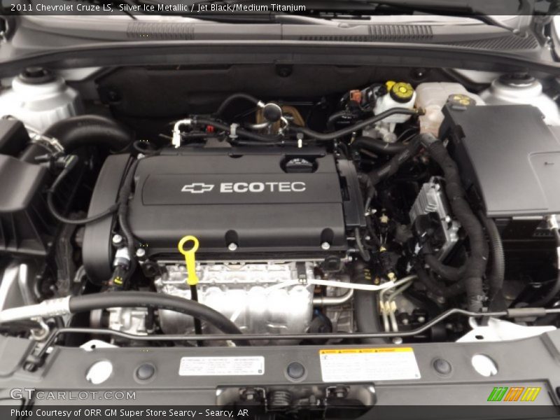 Silver Ice Metallic / Jet Black/Medium Titanium 2011 Chevrolet Cruze LS