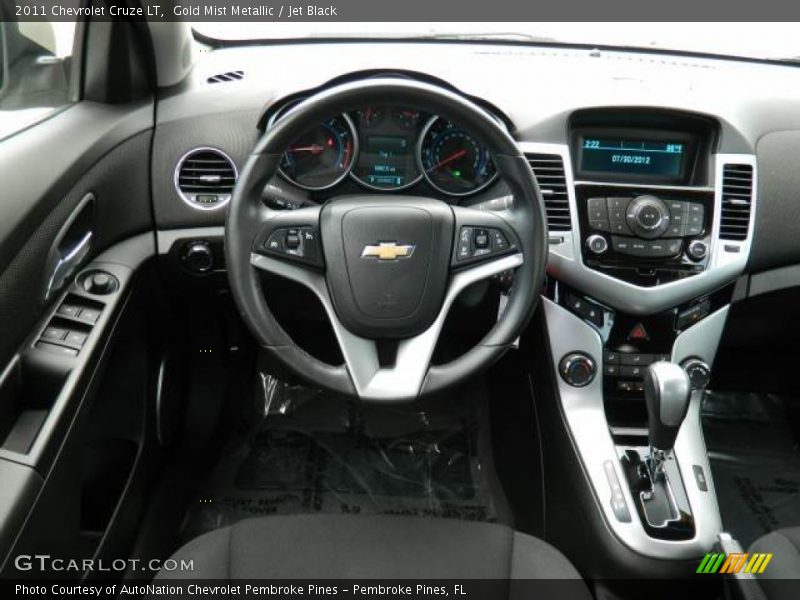 Gold Mist Metallic / Jet Black 2011 Chevrolet Cruze LT