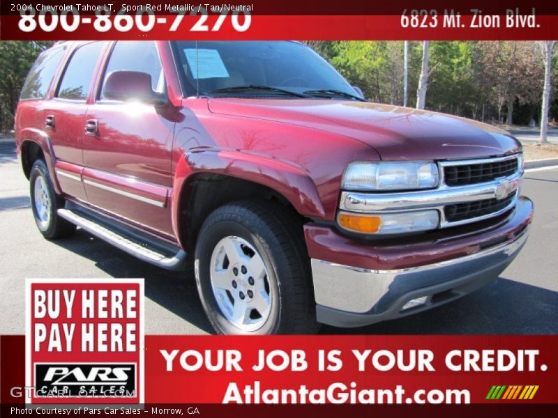 Sport Red Metallic / Tan/Neutral 2004 Chevrolet Tahoe LT